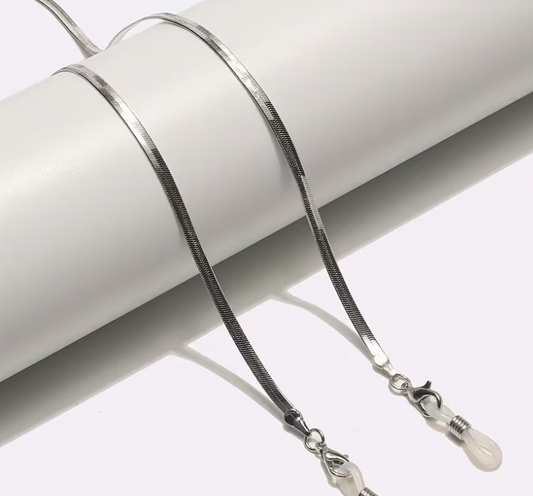 Glasses snake chain silver