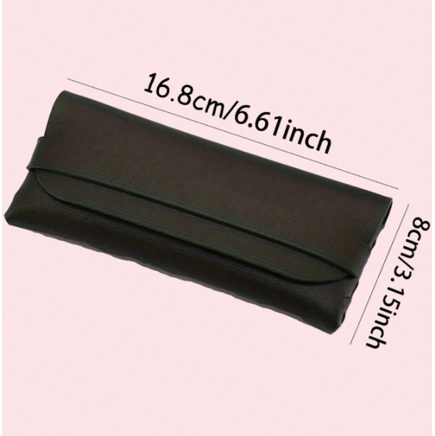 PU leather Glasses Case (Black)