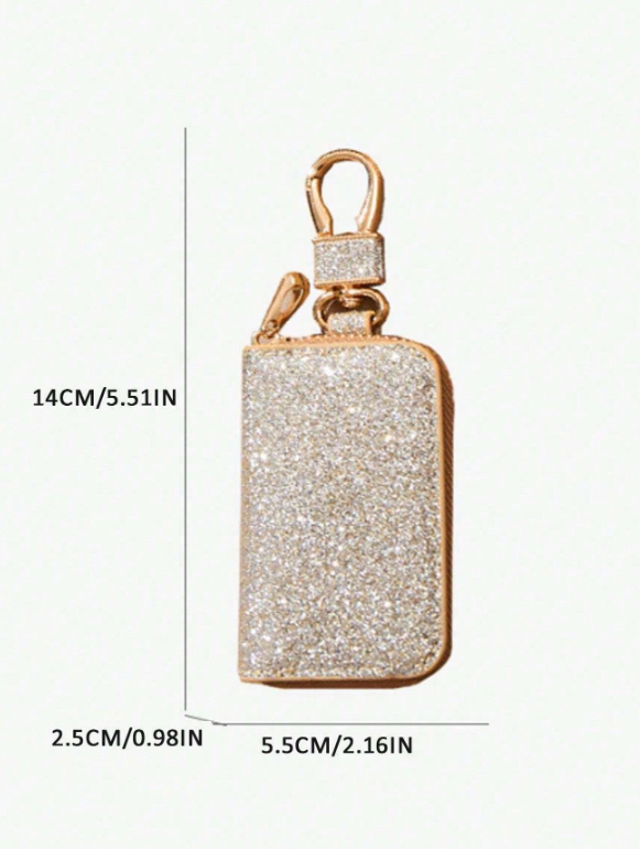 Leather keychain holder (Sparkling)