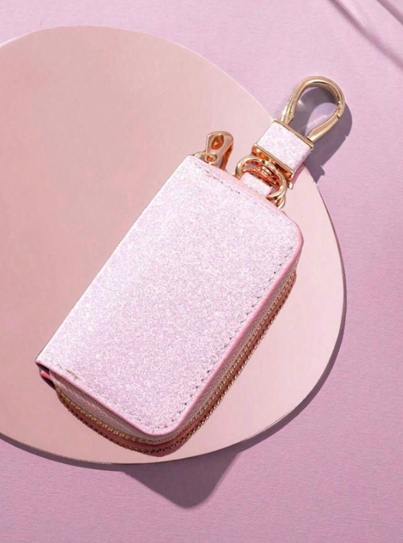 Leather keychain holder (Sparkling)