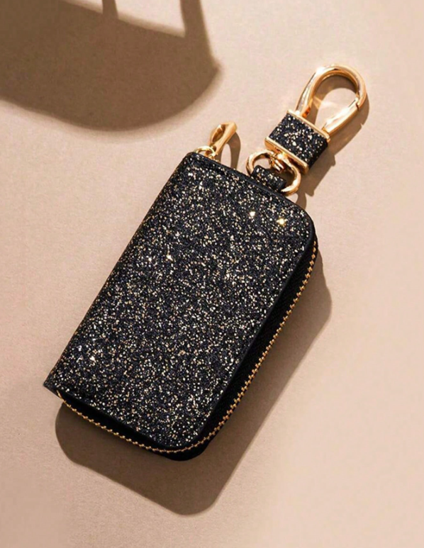 Leather keychain holder (Sparkling)