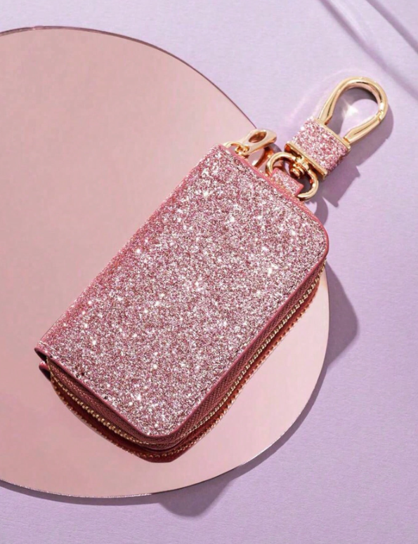 Leather keychain holder (Sparkling)