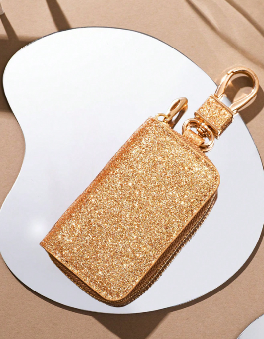 Leather keychain holder (Sparkling)