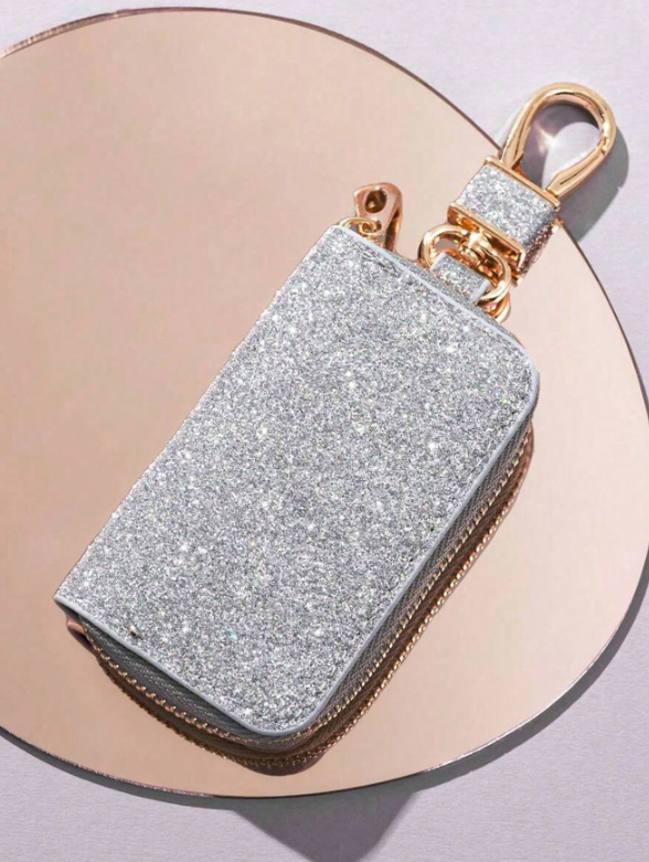 Leather keychain holder (Sparkling)