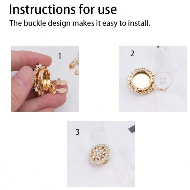 No Sew Button Covers (Pack of 2)