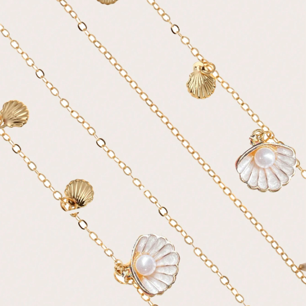 Starfish and Sea Shell Eyeglasses Chain (1 Piece)