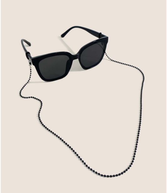 Simple Black Beads Sunglasses Chain