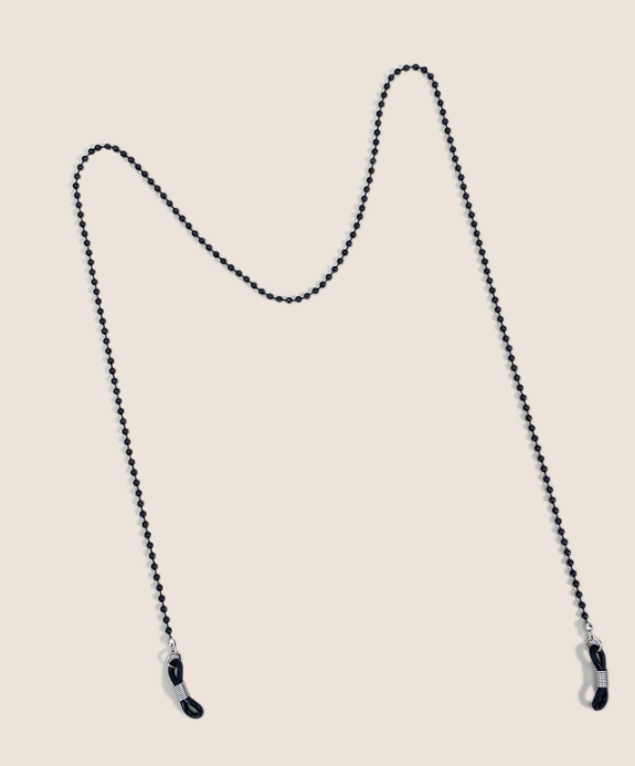Simple Black Beads Sunglasses Chain