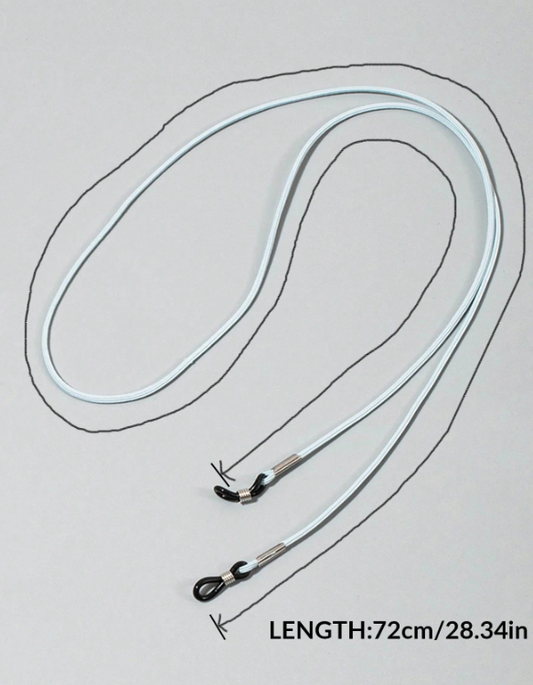 Unisex Solid Color Elastic Eyeglasses Chain (pack of 2)