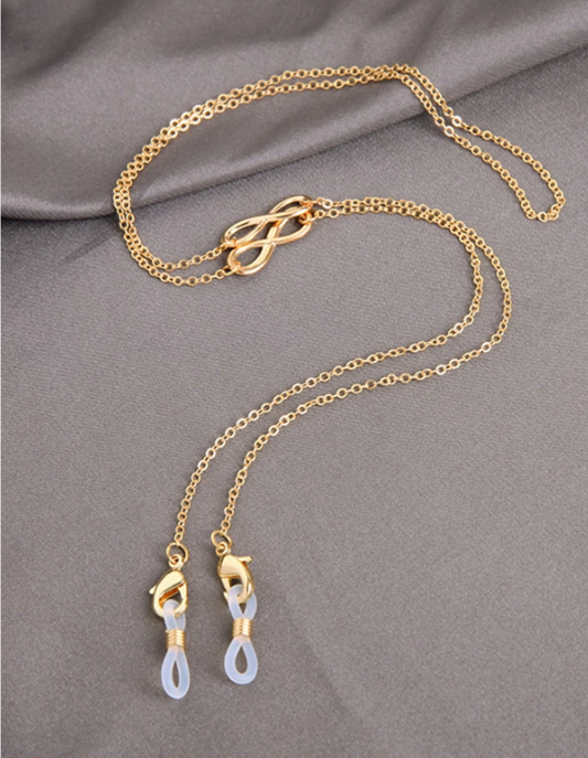 Gold Glasses Chain Infinity