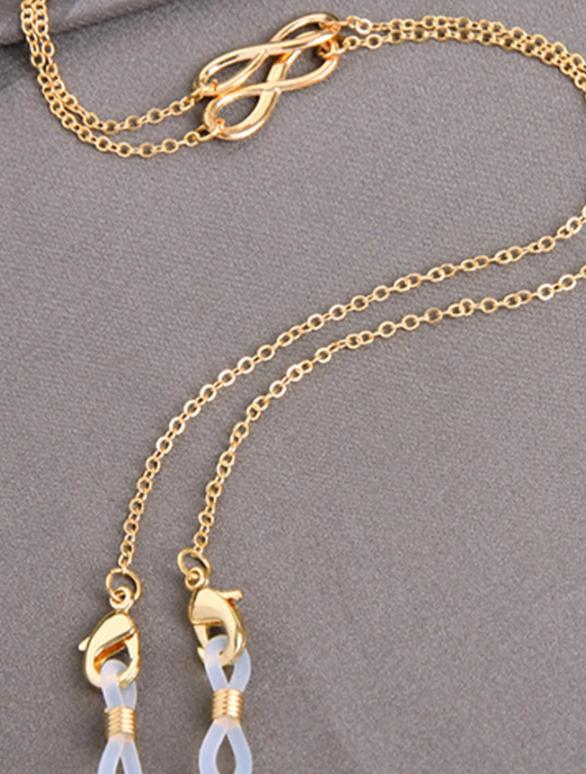 Gold Glasses Chain Infinity