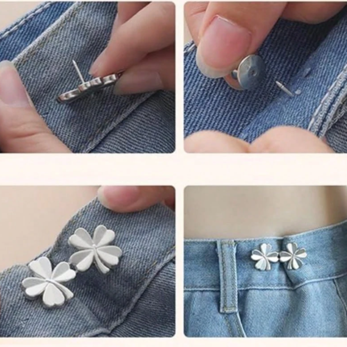 No sew Metal waist buttons (2 Piece)