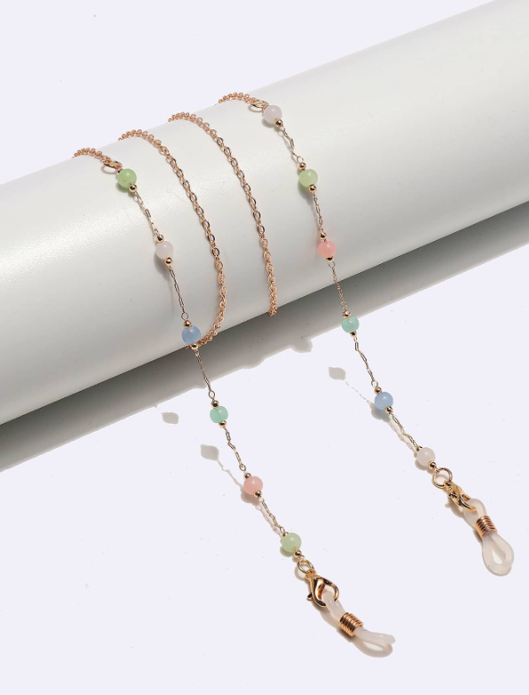 Lightweight Multicolor with gold glasses chain (1 Piece Only)