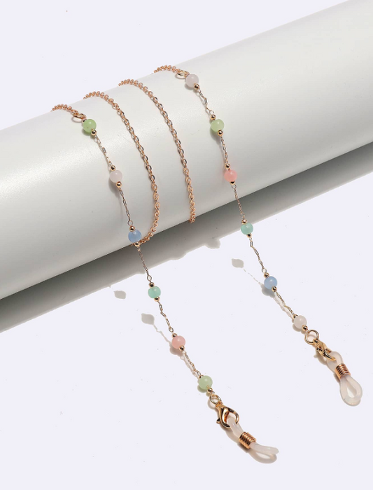 Lightweight Multicolor with gold glasses chain (1 Piece Only)