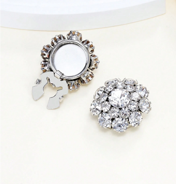 Rhinestone Button Covers (Pack of 2)