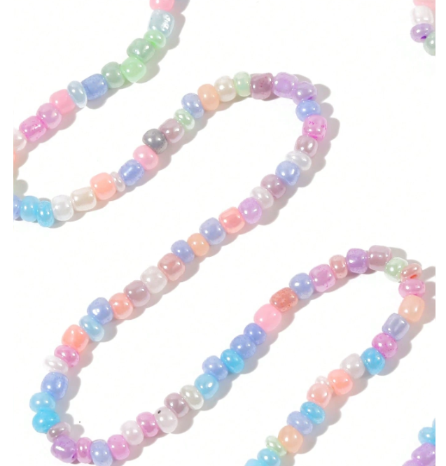 Pastel Colored Beaded Chain