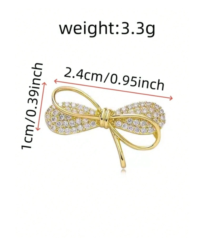 Heart and Bowknot (pack of 2 brooches)