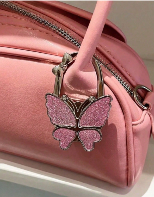 Butterfly Bag Hook Pink