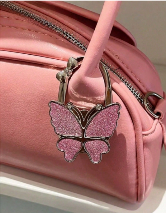 Butterfly Bag Hook Pink