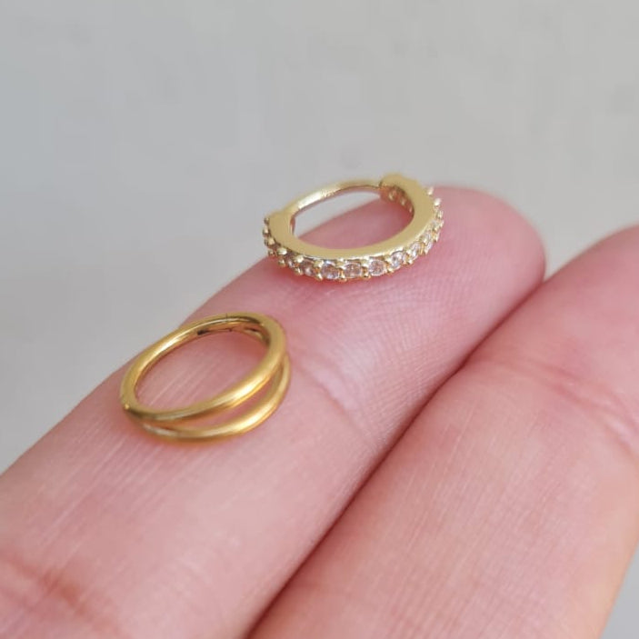 Nose Ring (Set of 2 for piercing nose)