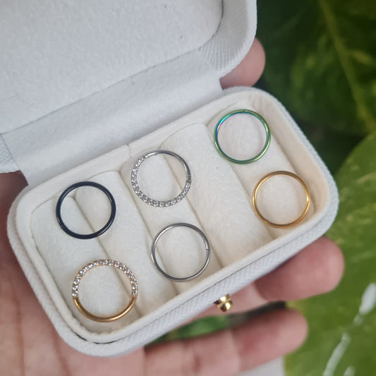 6 Nose Rings Premium Box
