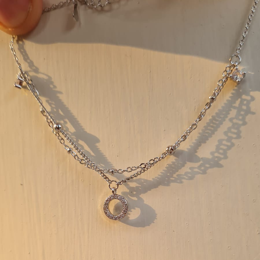 Minimalistic Anklet with rhinestones for Pretty Feet (1-Piece)