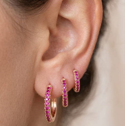 3-Pairs Ear Hoops
