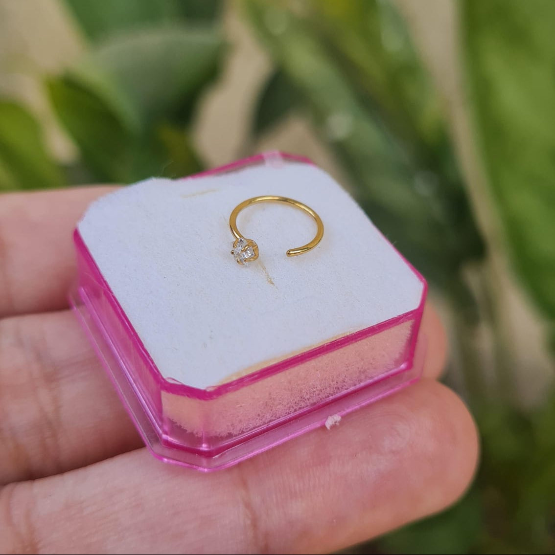 Round Open Nose Ring- (For Pierced Nose Only)