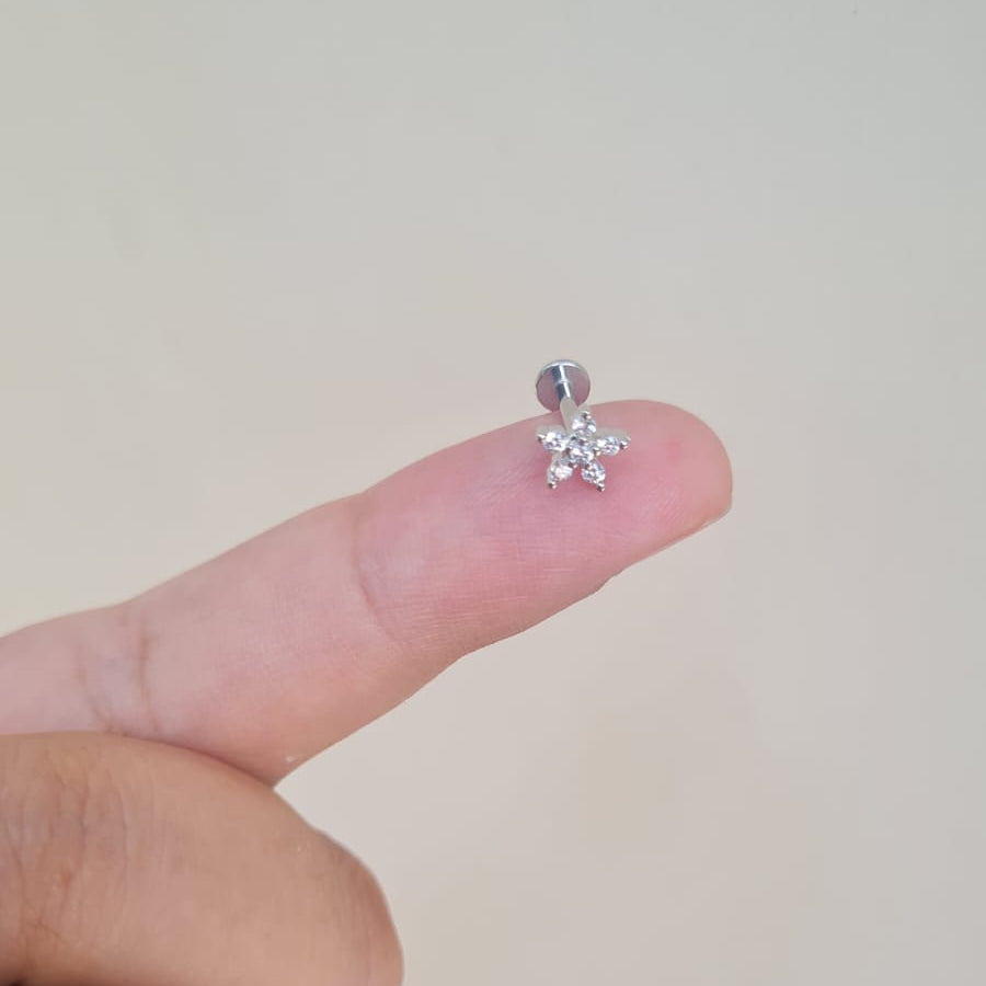 Flower Nose Pin (For Pierced Nose only)