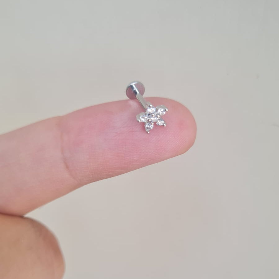 Flower Nose Pin (For Pierced Nose only)
