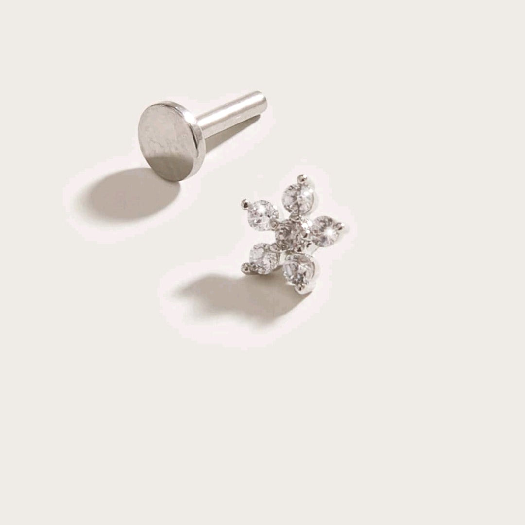 Flower Nose Pin (For Pierced Nose only)
