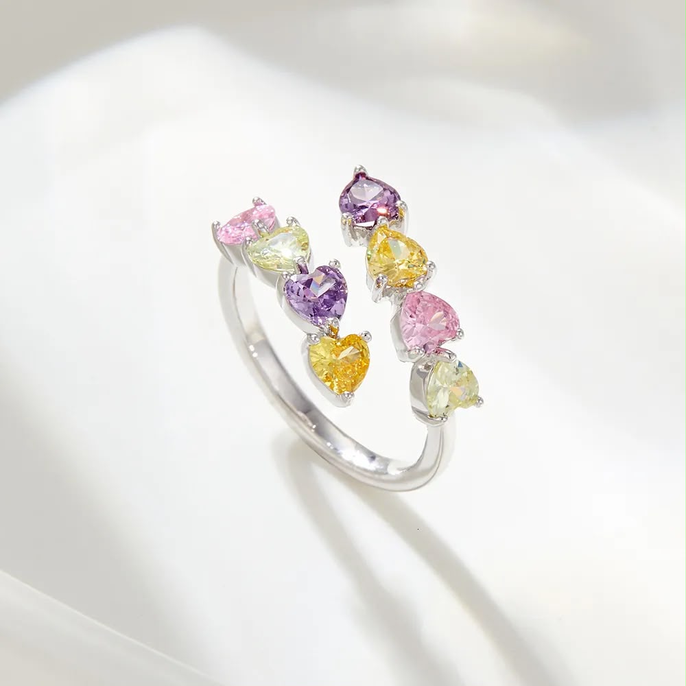 Multi Hearts Ring (Open-Adjustable)