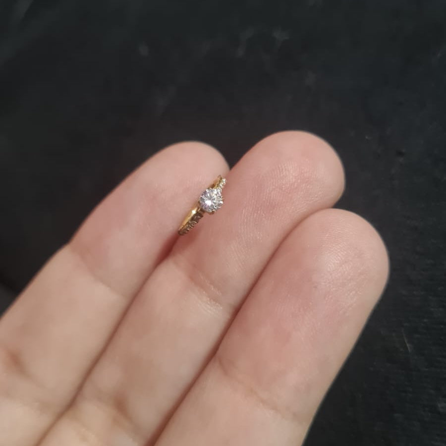 Rhinestones Boom Nose ring (For Pierced Nose)