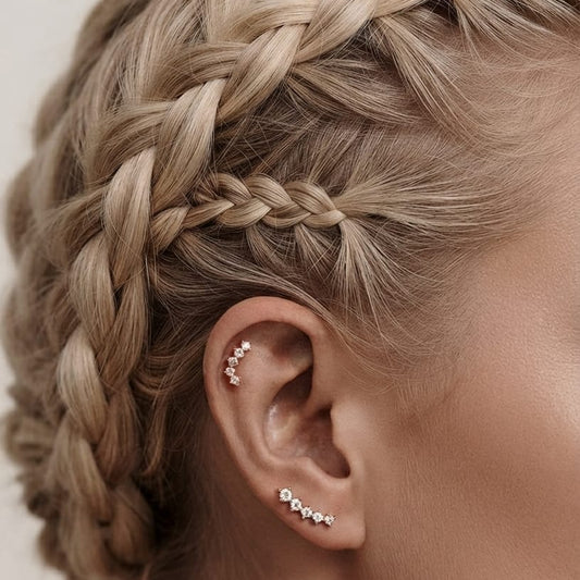 Ear Studs (Stainless Steel with ball screw)