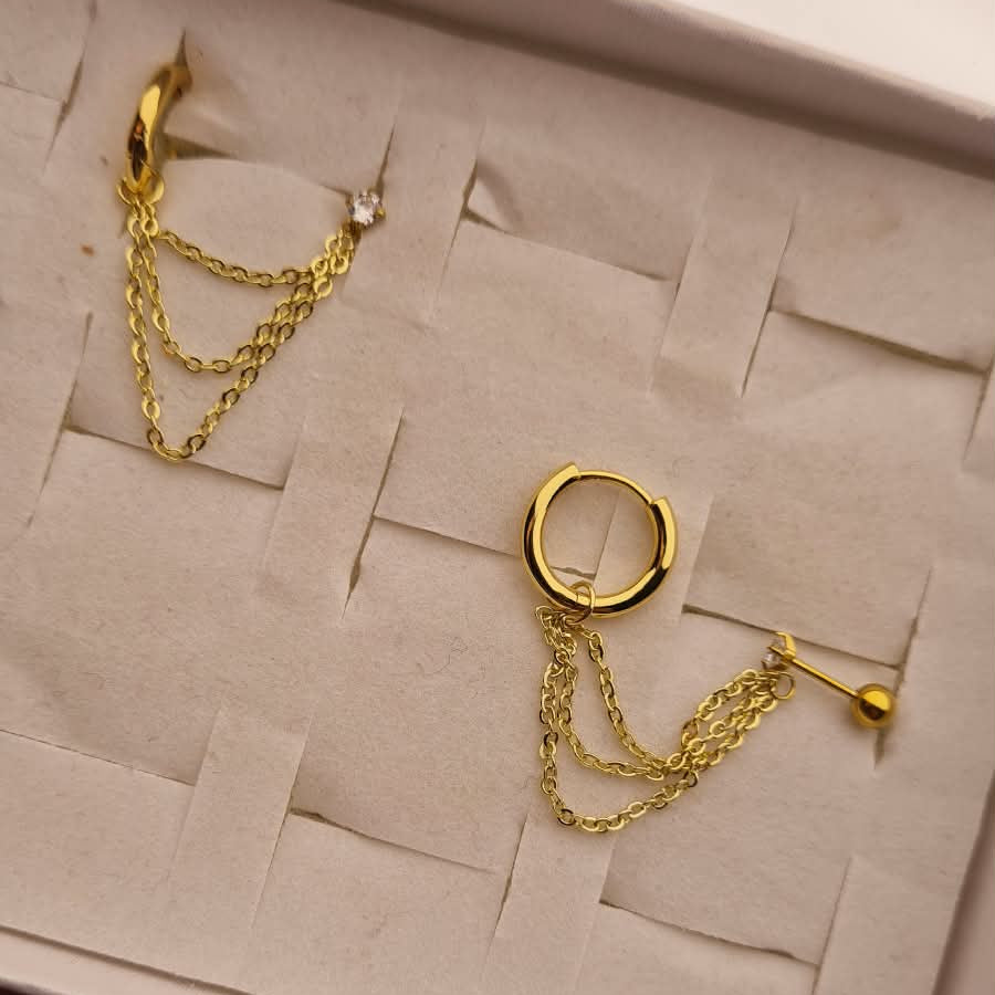 Premium Double Ear Hoops (Pair)