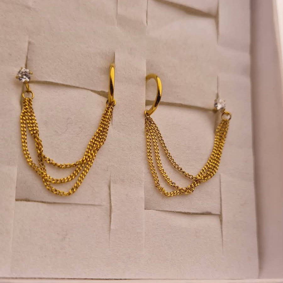 Premium Double Ear Hoops (Pair)