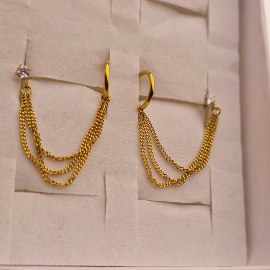 Premium Double Ear Hoops (Pair)