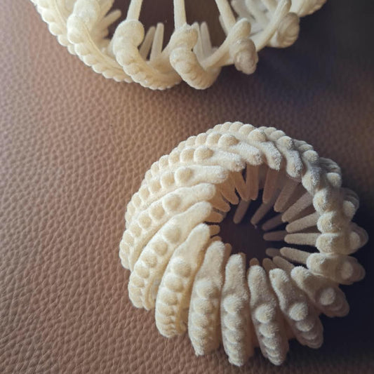 Velvet Bird's Nest Claw Clip (Pack of 2)