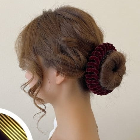 Velvet Bird's Nest Claw Clip (Pack of 2)