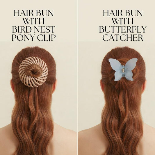 Butterfly Hair Catcher with Bird's Nest (Pack of 3)