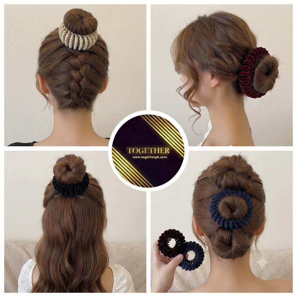 Velvet Bird's Nest Claw Clip (Pack of 2)