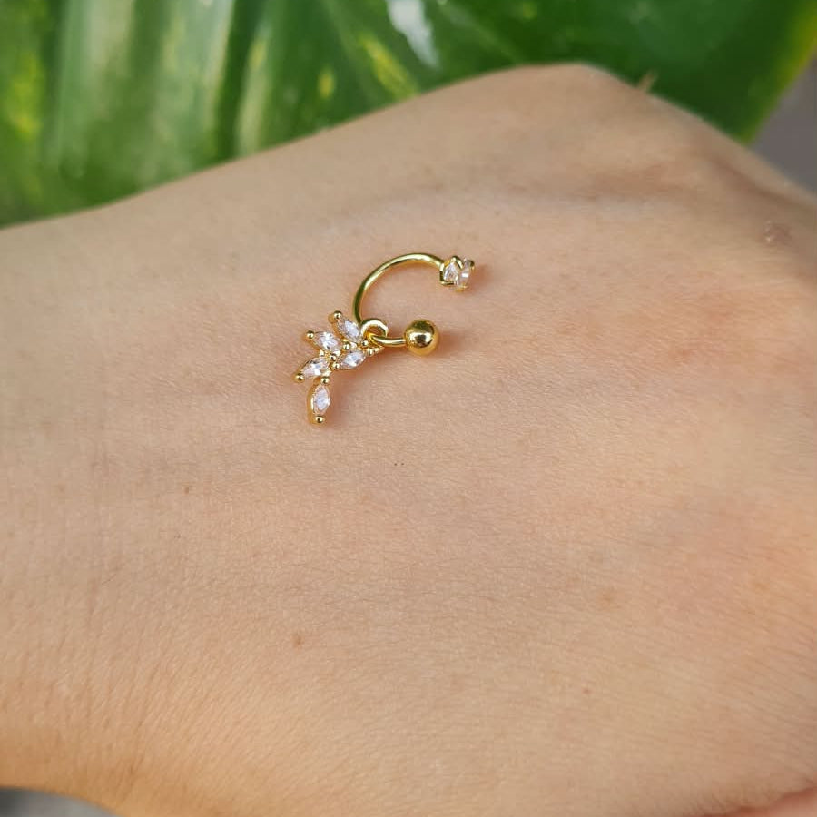 C-Shape Hanging Nose Ring (For Pierced Nose)