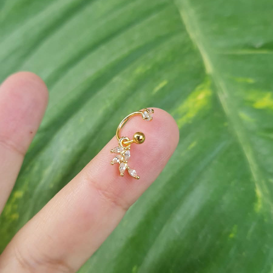C-Shape Hanging Nose Ring (For Pierced Nose)