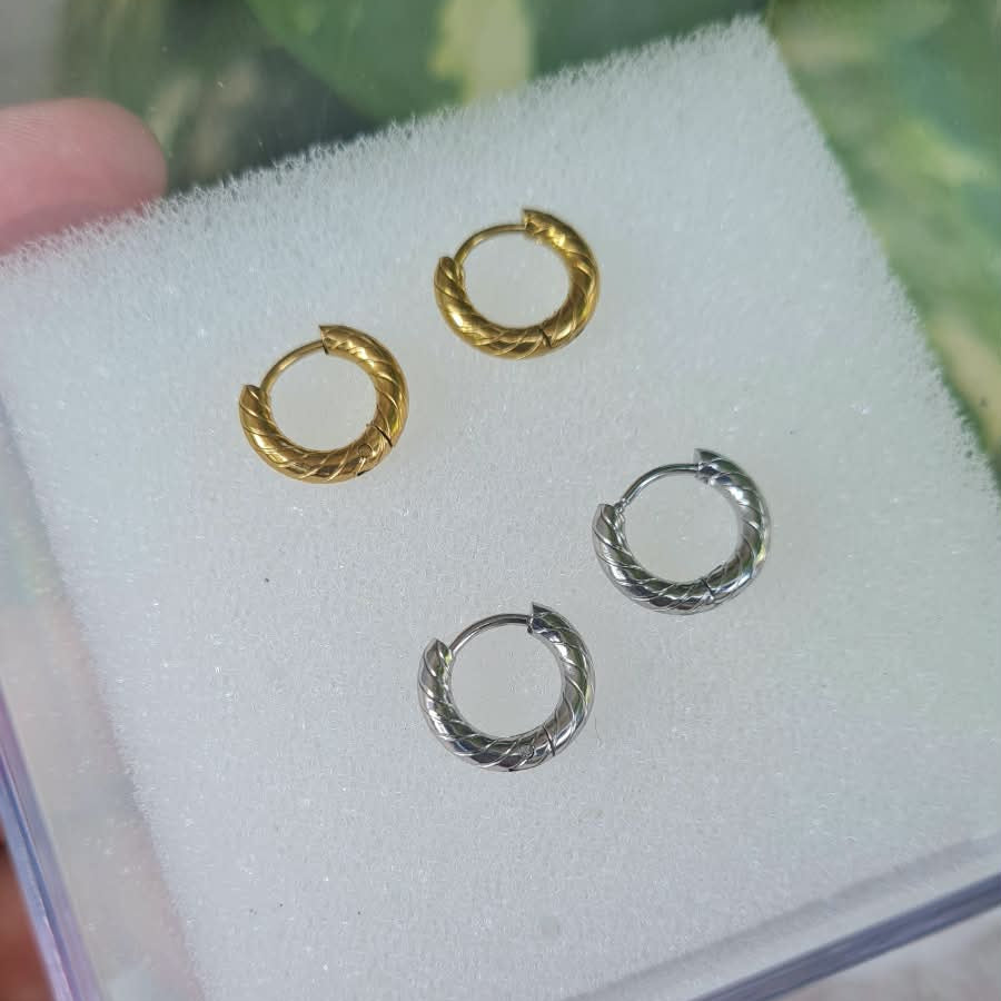 Titanium Mini Ear Hoops (Pack of 4)