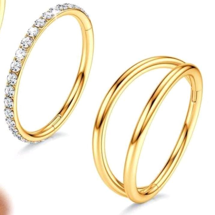 Nose Ring (Set of 2 for piercing nose)