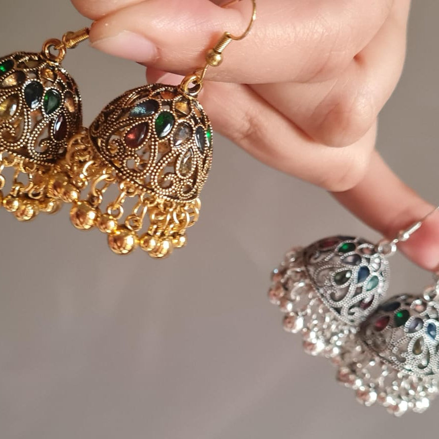 Ethnic Multi-Color Jhumka