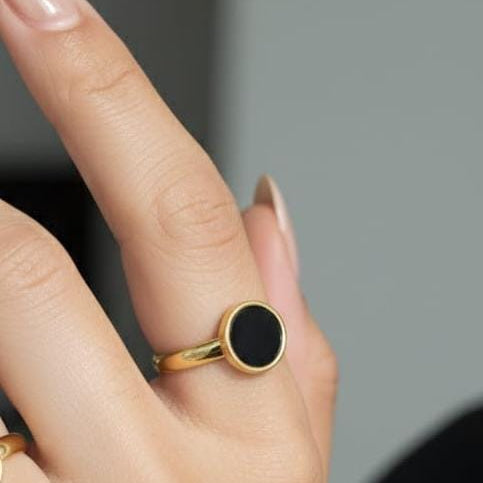 Black and Gold Ring (Stainless steel)