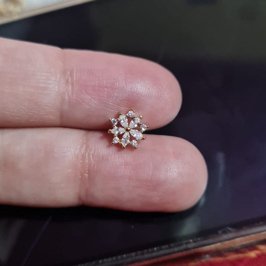 Nose Pin (Single Piece, for pierced nose)