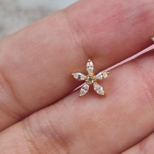 Nose Pin (Single Piece, for pierced nose)