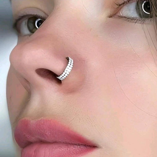Double Layered Nose ring (1-PcFor Pierced Nose)